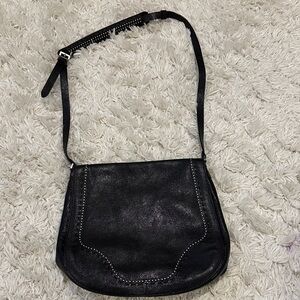 Cole Haan Black Leather Crossbody Bag Studded Trim